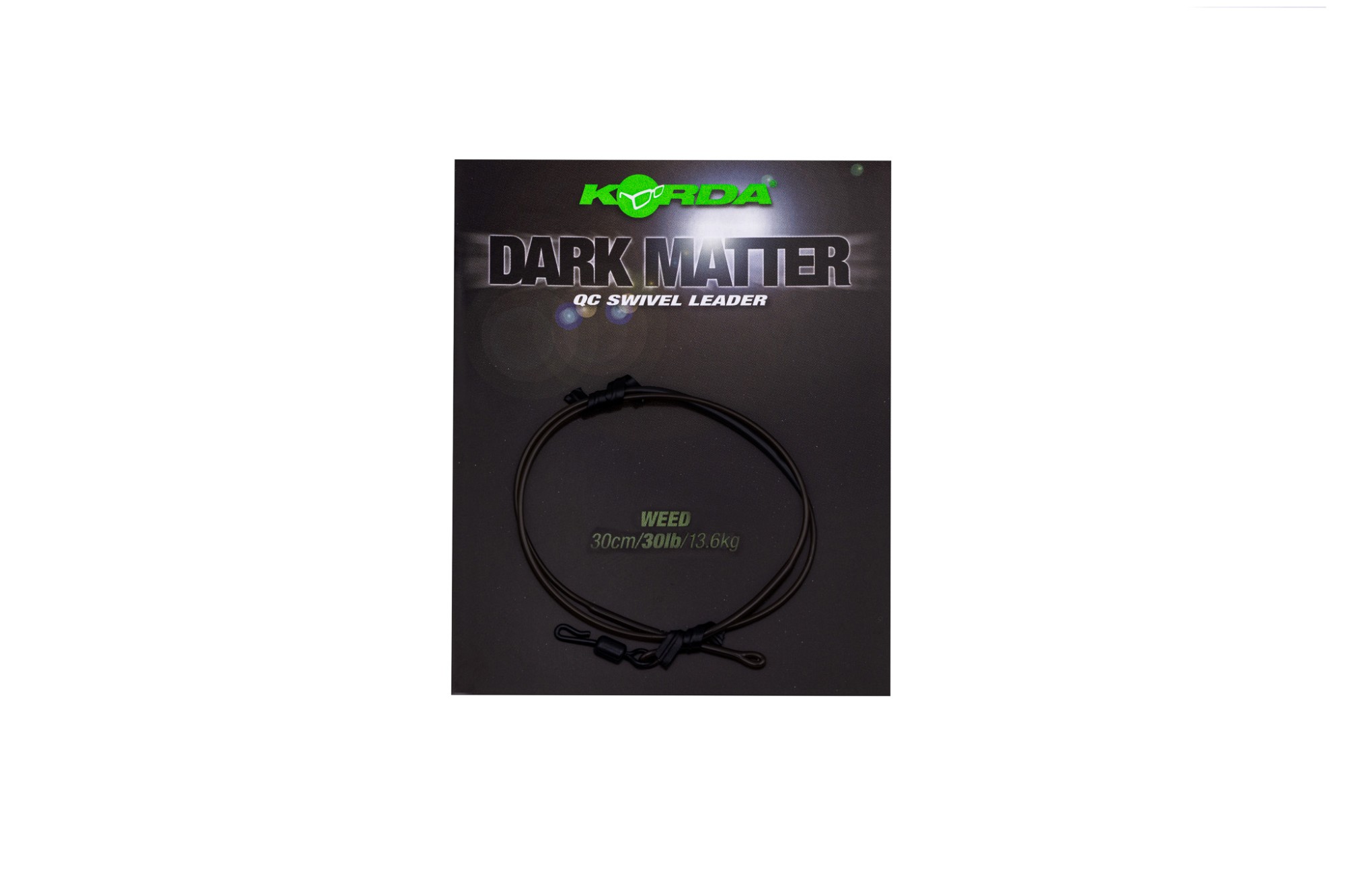 Dark Matter Leader QC Swivel Weed 30lb 30cm - Image 4
