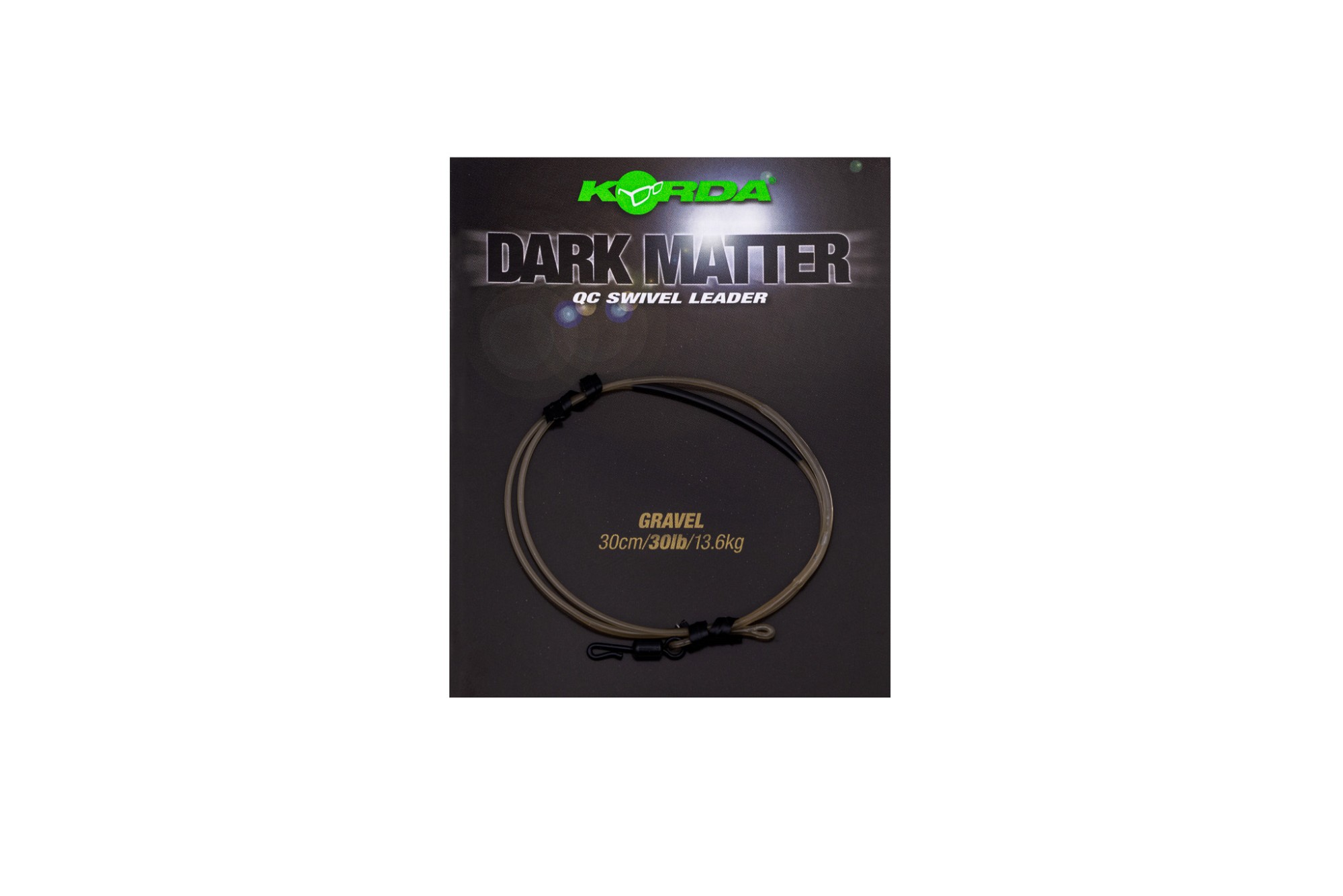 Dark Matter Leader QC Swivel Weed 30lb 30cm - Image 5