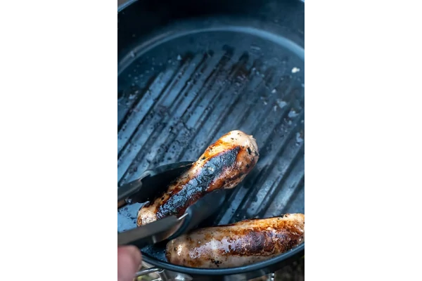 CarpLife Night Forge Frying/Grill Pan + Tongs - Image 2