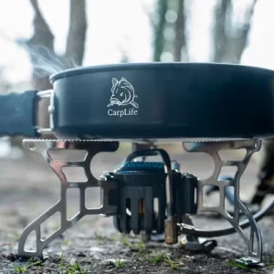CarpLife Night Forge Frying/Grill Pan + Tongs