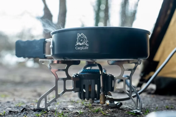 CarpLife Night Forge Frying/Grill Pan + Tongs