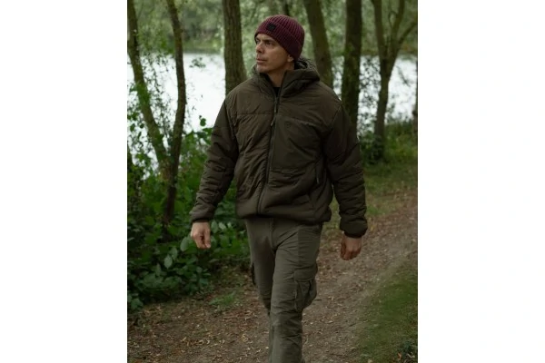 Korda Insulated Hooded Jacket - Olive - Image 4