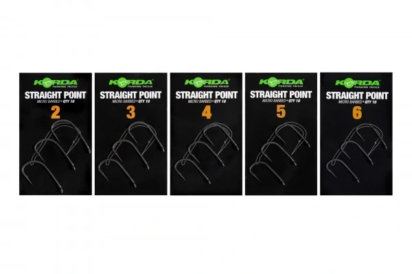 Korda Straight Point Hooks Barbed 4 5 6 - Image 2