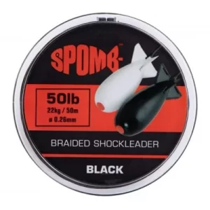 Spomb Braided Shockleader Black 50lb 50m