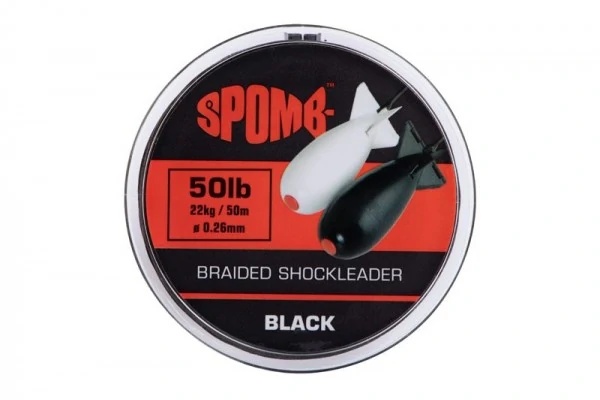 Spomb Braided Shockleader Black 50lb 50m