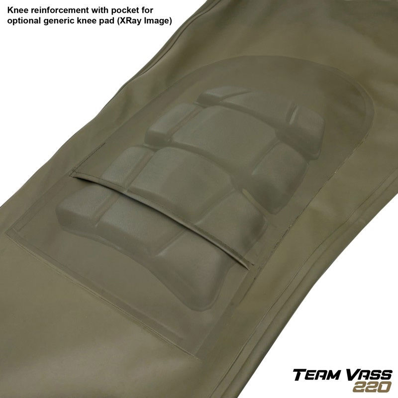 Team Vass 220 Winter Bib & Brace w/Knee Khaki - Image 4
