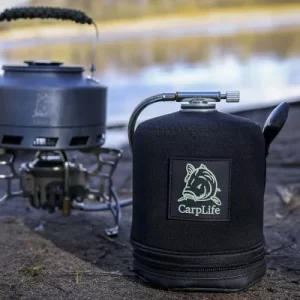 CarpLife Neoprene CAMO Gas Canister Cover & Spoon
