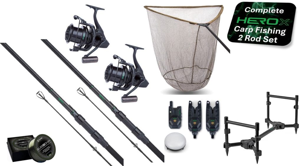 Complete Hero X Carp Fishing Set up Big Pit Deal